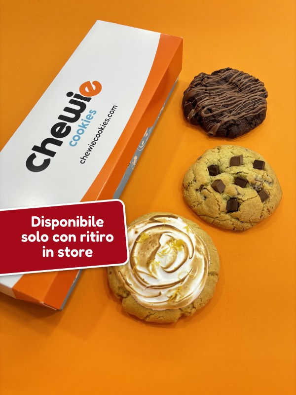 box da 3 cookies disponibile solo con ritiro in store
