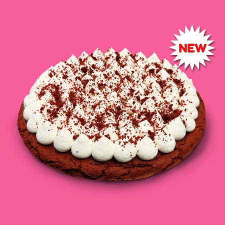 giant red velvet cookie
